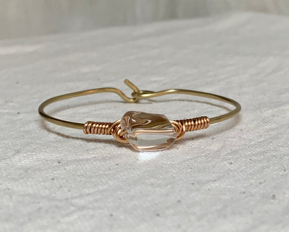 Clear quartz small bracelet