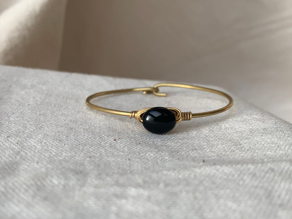 Black onyx small bracelet