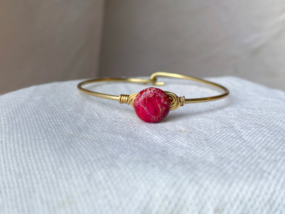 Pink Jasper small bracelet