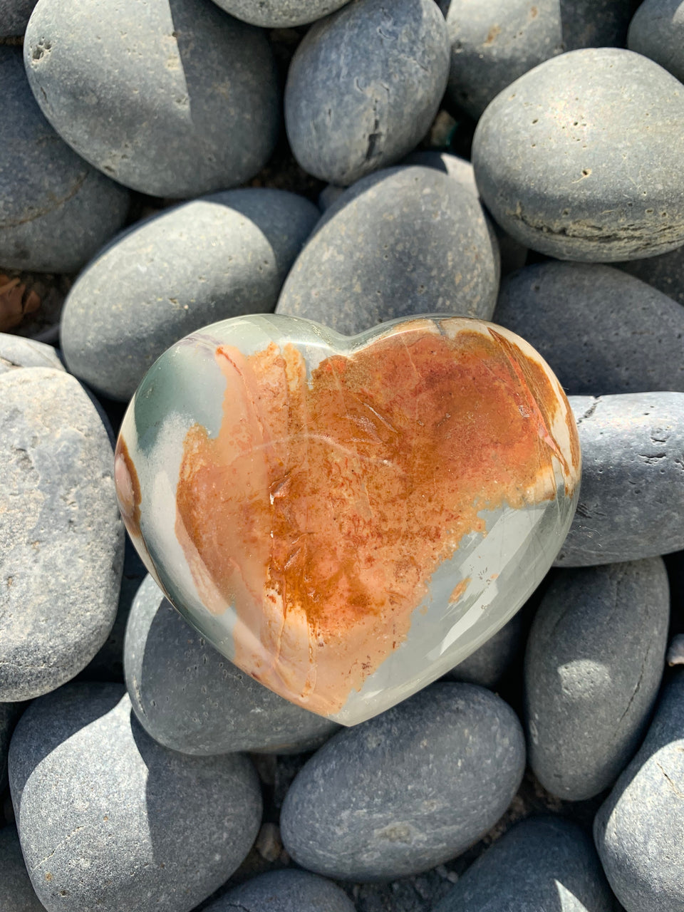 Heart shaped stone