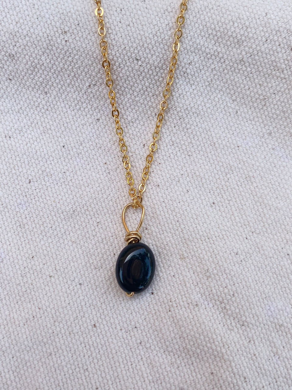 Onyx small necklace