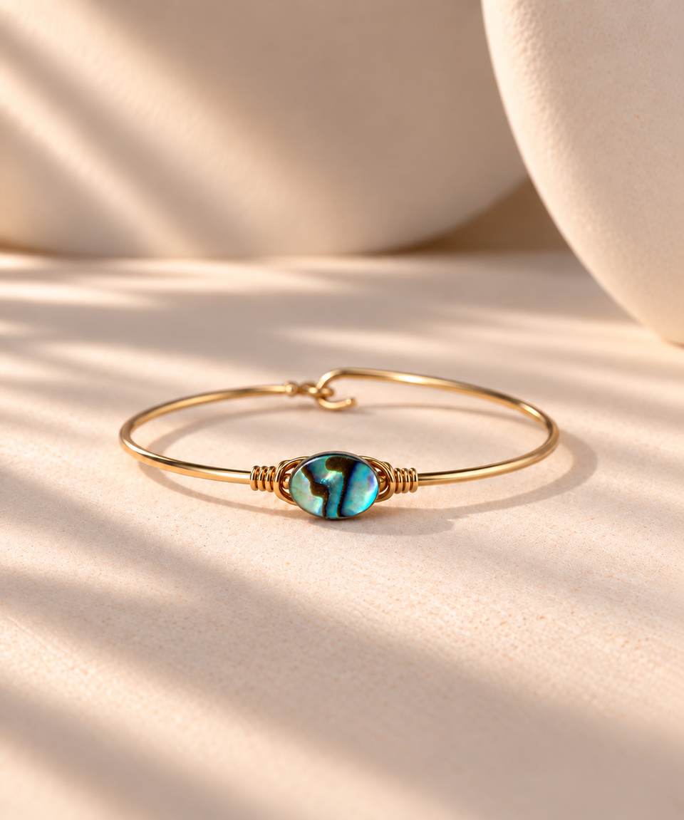Abalone seashell small bracelet