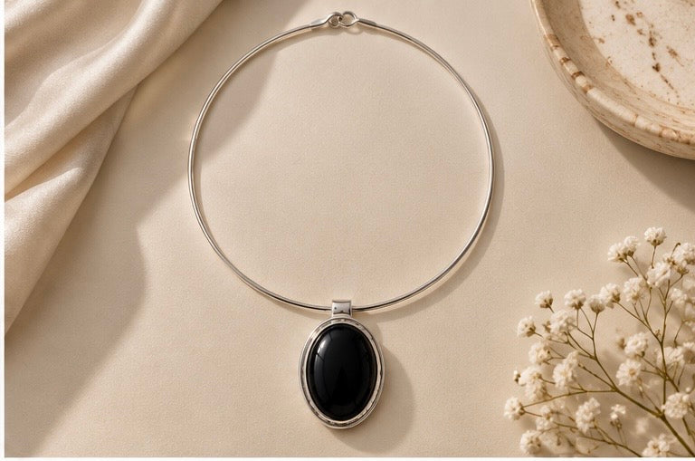 925 Sterling Silver Large Necklace