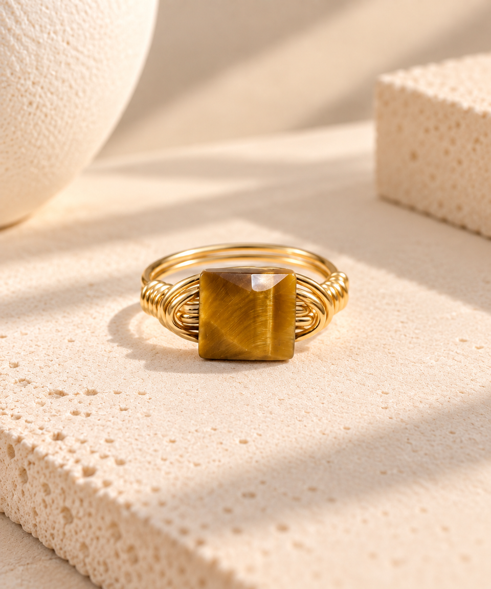 Tiger eye ring