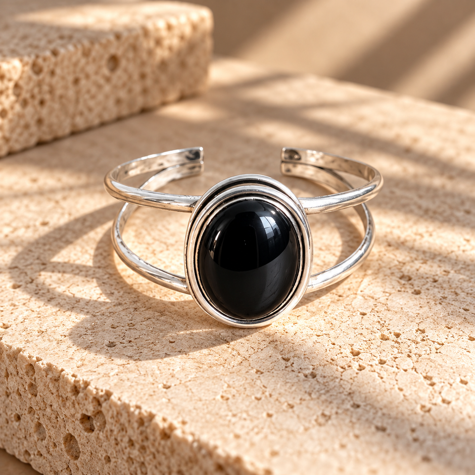 925 Sterling silver cuff bangle