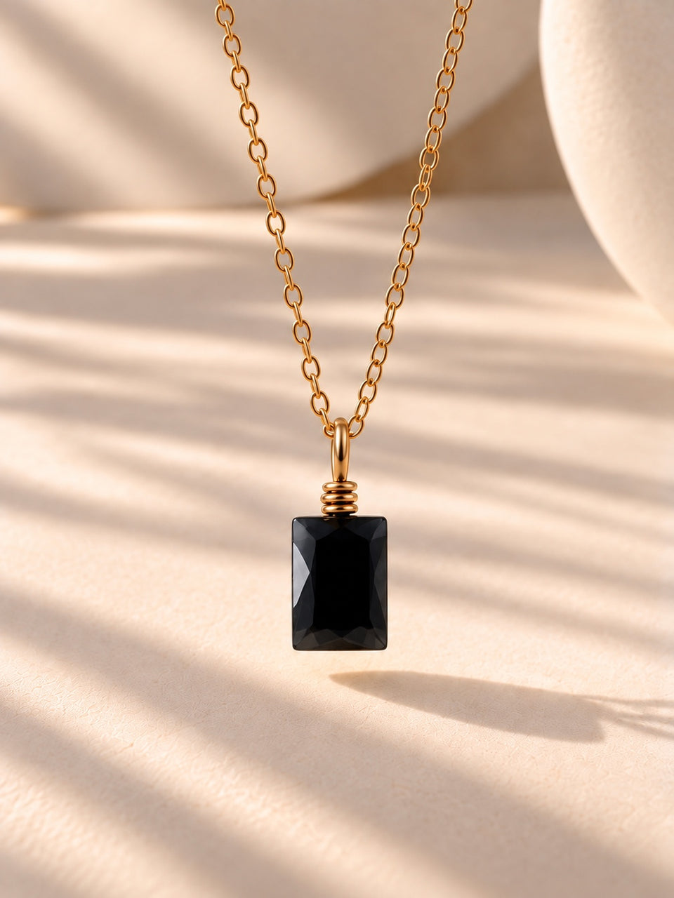 Black agate necklace