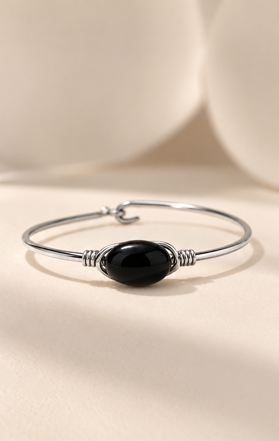 Onyx sterling silver bracelet