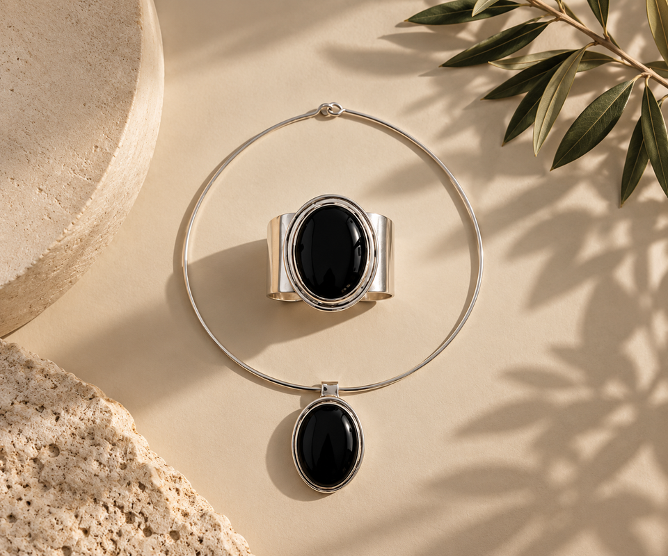 Onyx 925 Sterling Silver Signature collection