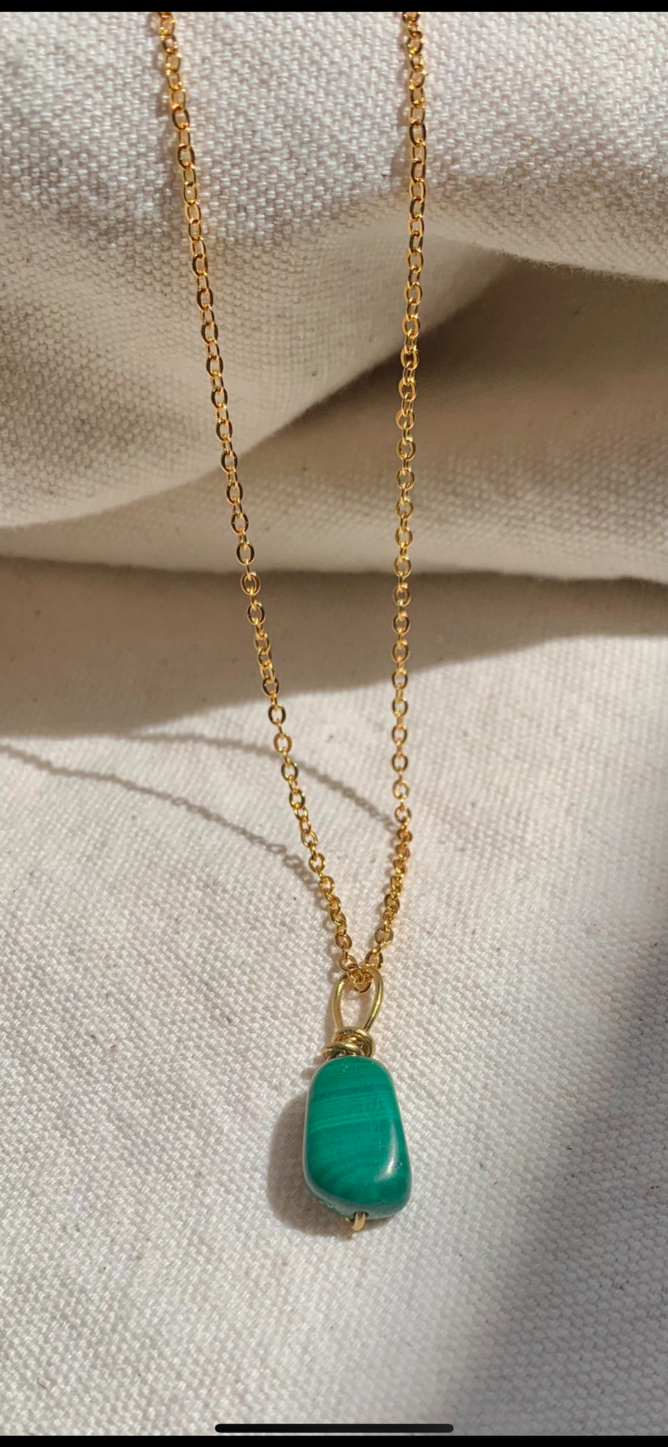 Malachite small necklace
