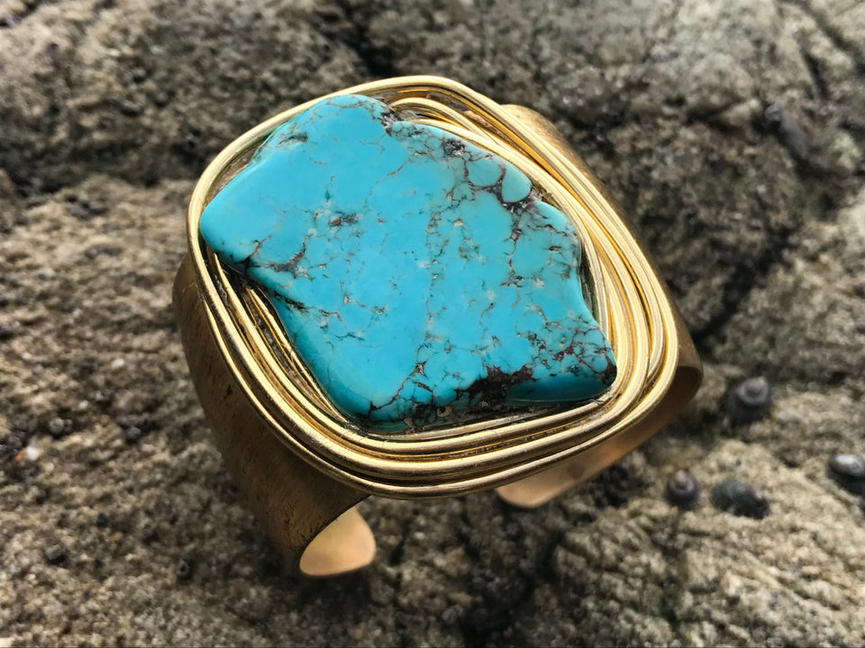 Turquoise cuff bracelet