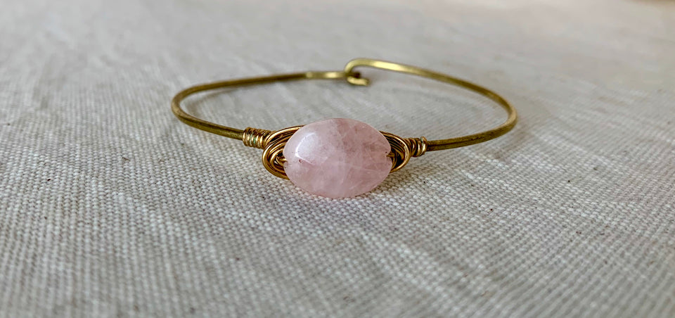 Rose quartz small bracelet